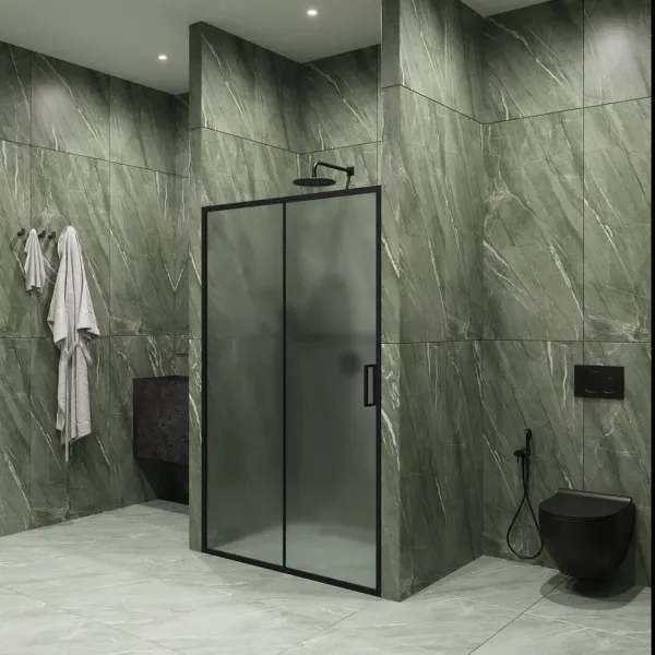 Душевая дверь by Deonria Kupe D-195-120-6-G-B 120см графит/сатин