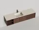 Подвесная тумба Salini Domino 27D218ONA 180см шпон с открытой полкой Onda Plus Подвесная тумба Salini Domino 27D218ONA 180см шпон с открытой полкой Onda Plus