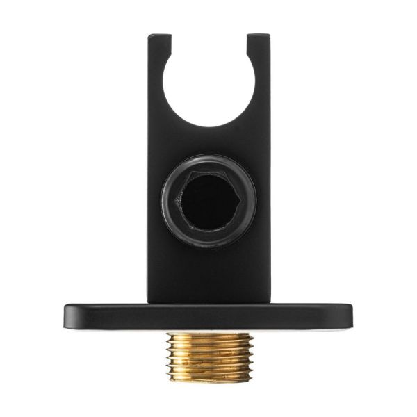 Шланговое подсоединение Swedbe Platta 5504B с держателем чёрный