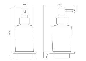 Дозатор для мыла Wonzon & Woghand Eclipse WW-9133-LG золото глянцевое