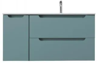 База под раковину BelBagno подвесная с двумя выкат. ящ. и одной распаш. дверцей, правосторонн.,1200x455x500, ETNA-1200-2C-1A-SO-AO-R голубой матовый