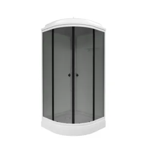 Душевая кабина Triton Грэй Щ0000066361 88x88 см профиль чёрный стекло тонированное