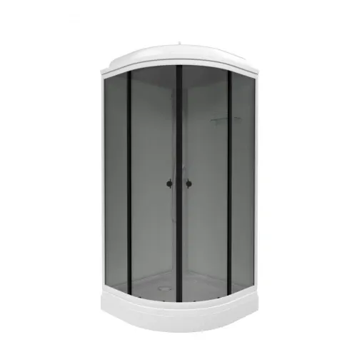 Душевая кабина Triton Грэй Щ0000066361 88x88 см профиль чёрный стекло тонированное
