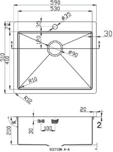 Мойка кухонная Zorg Light ZL R 590510