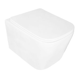 Унитаз подвесной Azario Delphi AZ-91343 безободковый торнадо белый