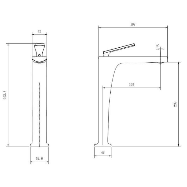 Смеситель для раковины Kohr NOAN 1LN170101DB-0000A чёрный