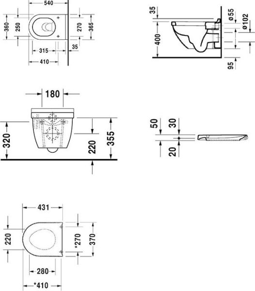 Крышка-сиденье TOTO RP TC513F белый