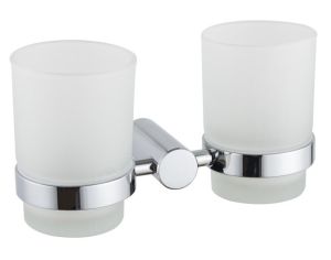 Стакан для ванной комнаты Haiba HB8408 двойной хром
