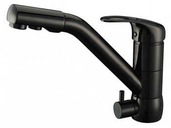 Смеситель для кухни ZORG Sanitary ZR 400 KF-12 ЧЕРНЫЙМЕТАЛ