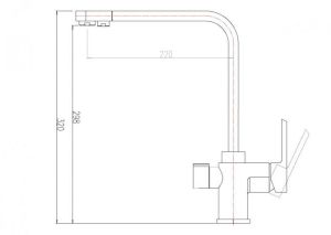 Смеситель для кухни ZORG Sanitary ZR 334 YF-SATIN