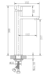 Смеситель для раковины Haiba HB11806 сатин