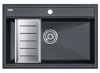 Комплект Paulmark: мойка Stepia 80 и коландер Advance PM117551-DG+A375-BS графит/брашированная нержавеющая сталь Комплект Paulmark: мойка Stepia 80 и коландер Advance PM117551-DG+A375-BS графит/брашированная нержавеющая сталь