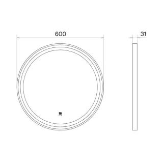 Зеркало Comforty Лея 60 00-00019343