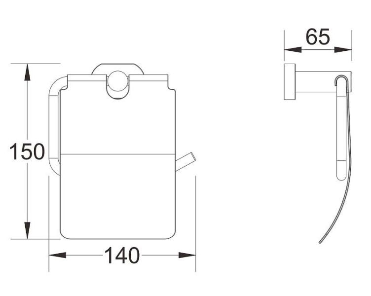 Держатель для туалетной бумаги Shevanik SG5105 хром