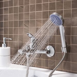 Смеситель для ванны с душем РМС SL132-009E хром