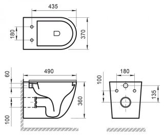 Унитаз подвесной BelBagno Sfera-R BB046CHR Унитаз подвесной BelBagno Sfera-R BB046CHR