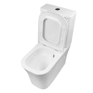 Унитаз напольный Azario Rielo AZ-2179A-UQ1 безободковый торнадо белый