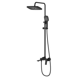 Душевая стойка Azario Lursy AZ-K2349B чёрный матовый