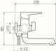 Смеситель для ванны с душем РМС SL77BL-009E чёрный