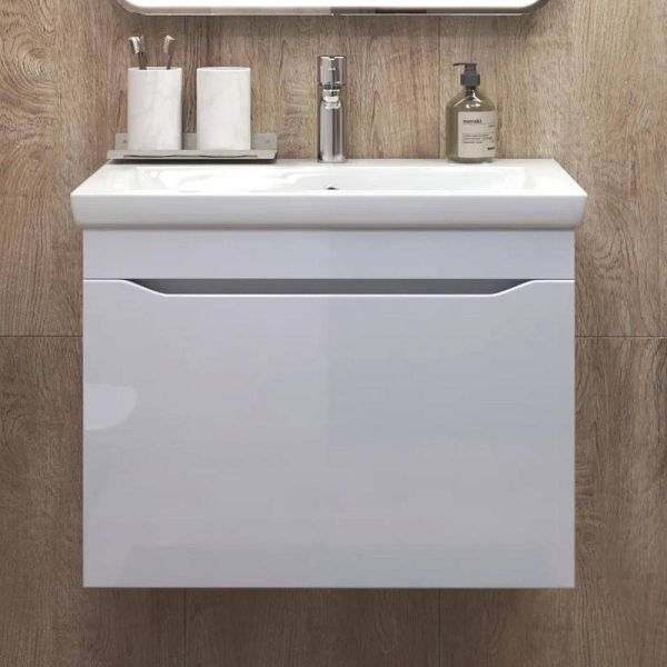 Тумба под раковину подвесная Vigo Grani 165 70 см белый