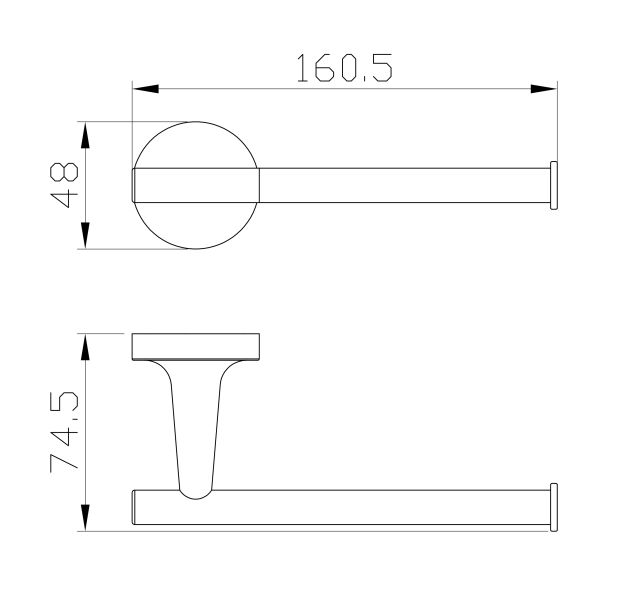 Держатель для туалетной бумаги Wonzon & Woghand Simple WW-6516 хром
