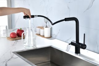 Смеситель для кухни Paulmark Serpentine Se213222-401 антрацит Смеситель для кухни Paulmark Serpentine Se213222-401 антрацит