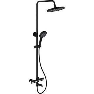 Душевая стойка Gappo G2403-56 с термостатом чёрный/хром Душевая стойка Gappo G2403-56 с термостатом чёрный/хром