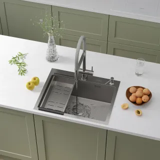 Кухонная мойка Roxenbath Snake 60 560220-60-S сатин текстурное покрытие